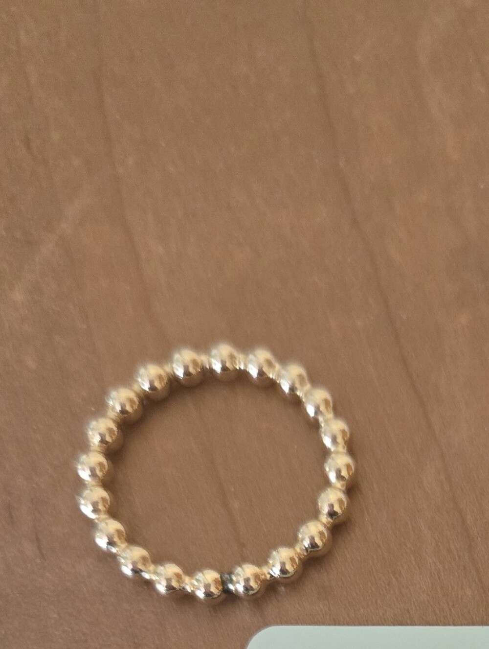 Enewton Classic Gold 3mm Beaded Ring - Size 7